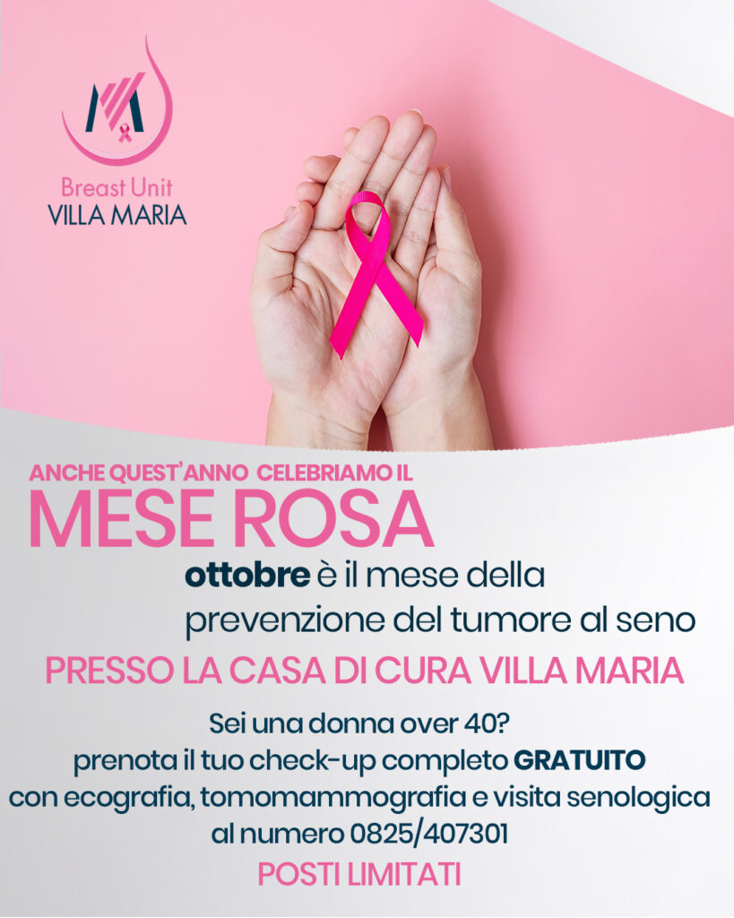 Prevenzione del Tumore al Seno: Villa Maria si unisce all'Ottobre Rosa